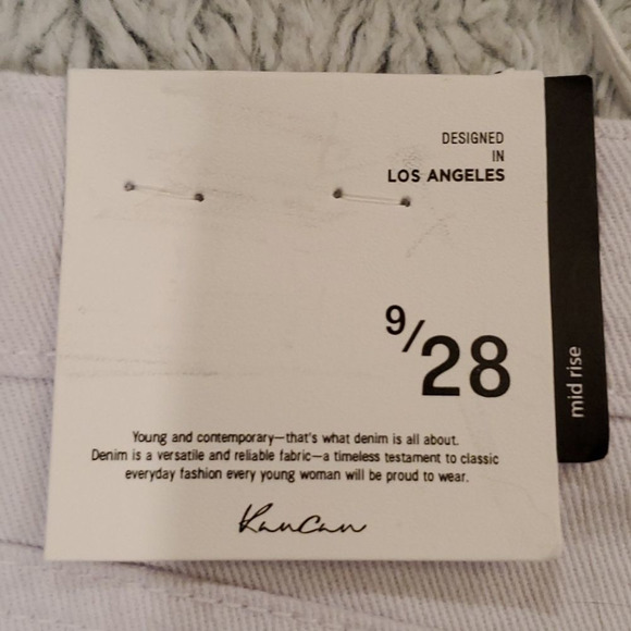 White distressed Kancan jeans size 28 - Picture 6 of 10